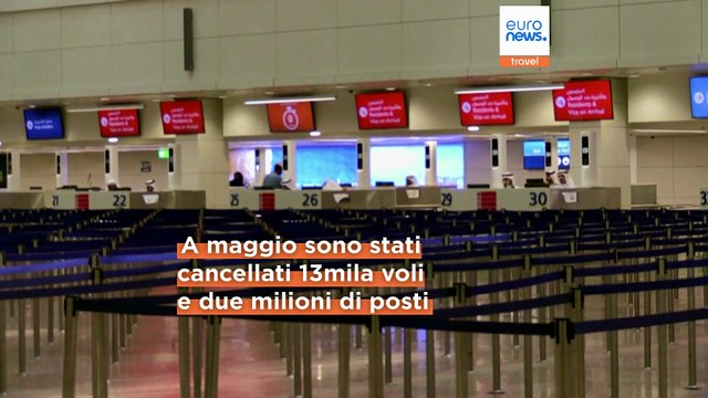 Compagnie aeree cancellano 13mila voli e due milioni di posti a maggio per la crisi del carburante