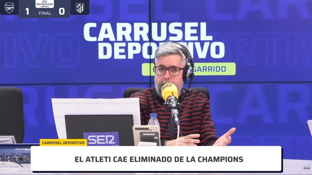 La bronca entre Berta y Simeone por la provocación al final del partido Arsenal 1 - Atlético de Madrid 0