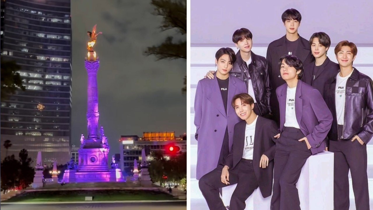 BTS: Las calles de la Ciudad de México se pintan de morado para recibir a la banda de K-Pop