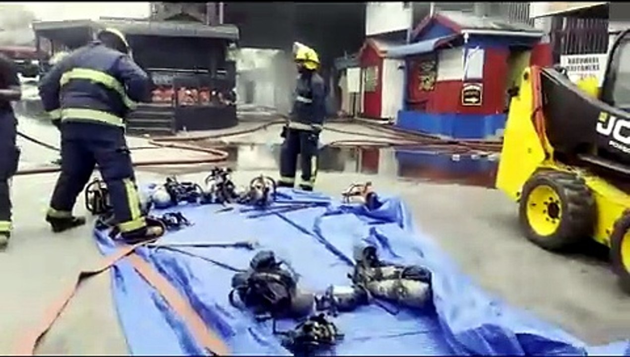 FIRE AT GLOBE CITY IN CHAGUANAS