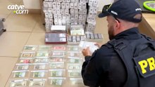 PRF apreende carga com moedas e cédulas estrangeiras na BR-277 em Cascavel