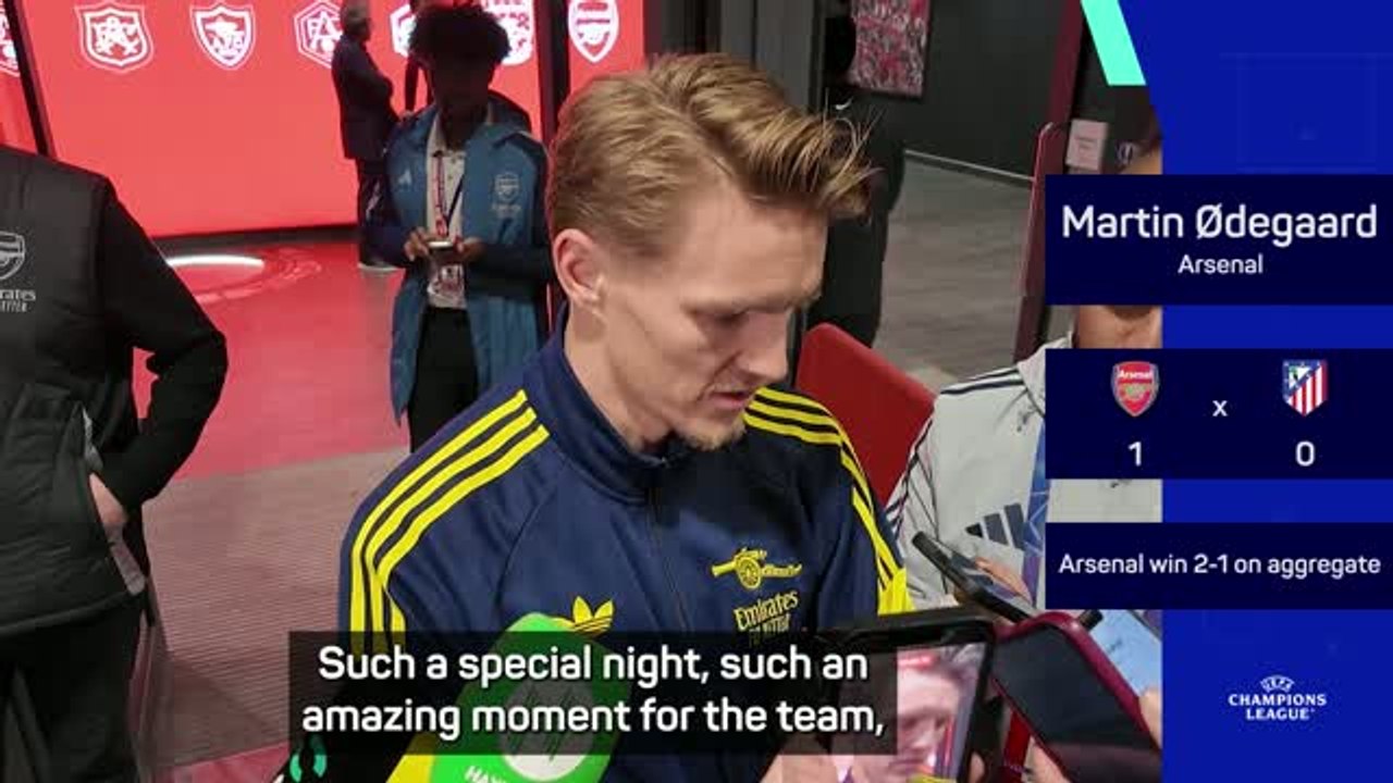 Odegaard hails 'special night' as Arsenal reach UCL final