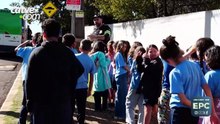 Crianças participam de ação do Maio Amarelo em Cascavel