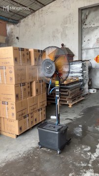 Mingletec 4 speed control brushless DC motor industrial mist fan #mingletec#brushless#industrialfan#mistfan#factory#outdoor#manufacturer#fyp