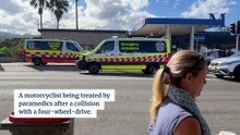 Motorcycle and car collision in Wollongong