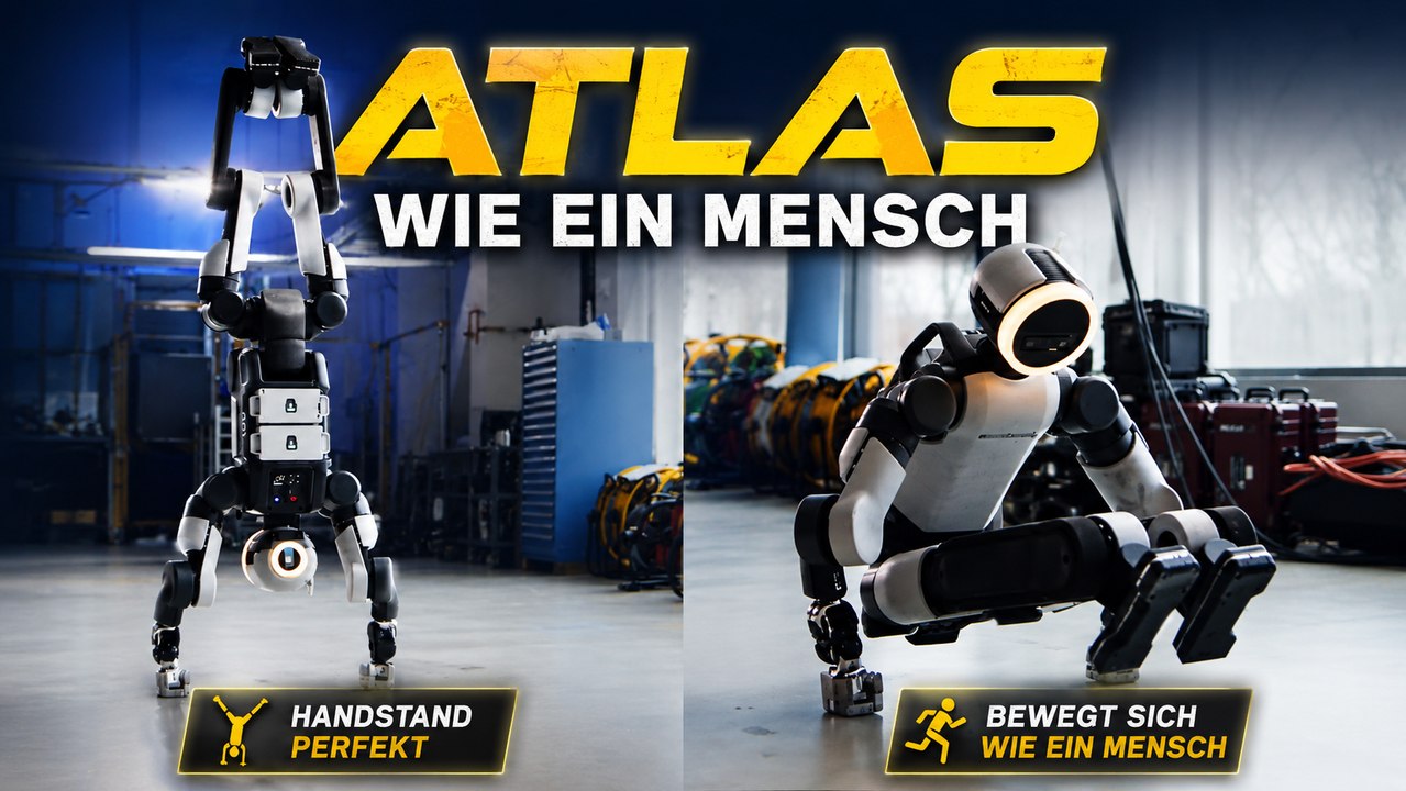 Boston Dynamics Atlas zeigt Bewegungen wie ein echter Mensch