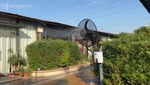 Mingletec BLDC industrial mist fan #Mingletec #bldc #industrialfan #wallfan #mistfan #factory #outdoor #manufacturer #fyp