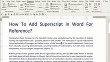 The Easy Way to Add Superscript for Citations in Word