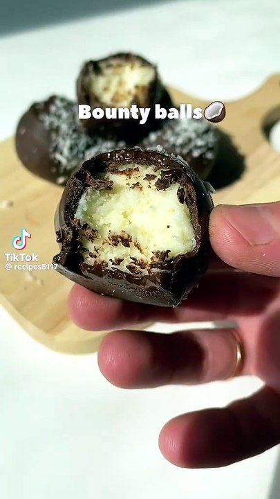 Leckere bounty kugeln