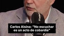 Alsina: “No escuchamos para evitar el riesgo de ser convencidos”.