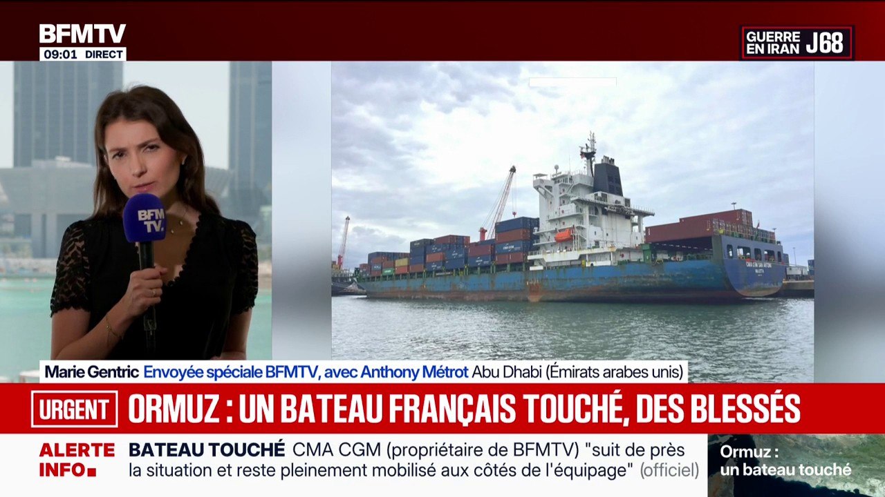 Guerre au Moyen-Orient: des membres d’équipage d'un porte-conteneur affrété par CMA CGM blessés après une "attaque" dans le détroit d'Ormuz
