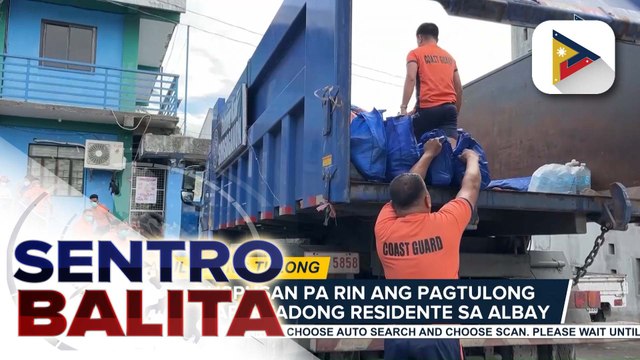 PCG, nagpadala ng 2 water purification units sa Albay; pagtulong sa mga apektadong residente, puspusan