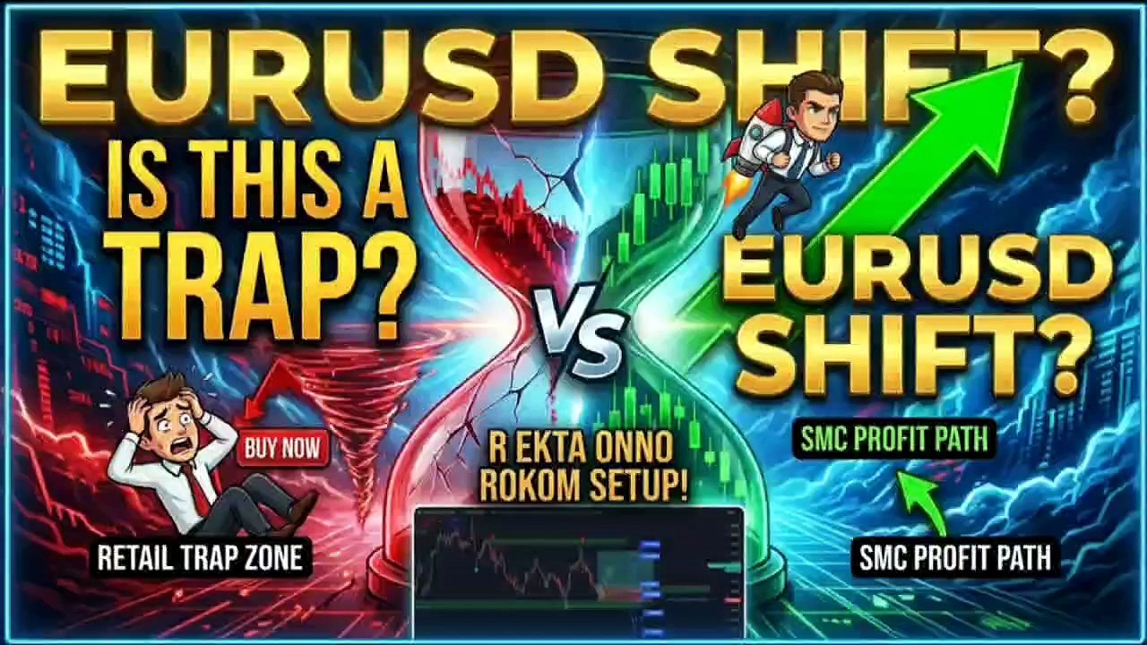 EURUSD 1H SMC Analysis: Major Trend Shift or Institutional Trap?