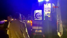 Cenazeye gidenlerin bulunduğu otomobil, şarampole yuvarlandı; 4 yaralı