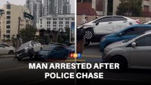 Man arrested after police chase ends in 3-vehicle crash at Jalan Ampang