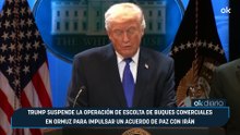 Trump suspende la operación de escolta de buques comerciales en Ormuz para impulsar un acuerdo de paz con Irán