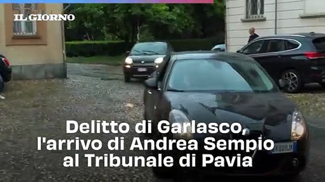 Delitto di Garlasco, l'arrivo di Andrea Sempio al Tribunale di Pavia