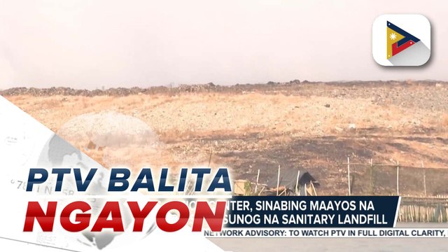 Navotas Action Center, sinabing maayos na ang sitwasyon sa nasunog na sanitary landfill