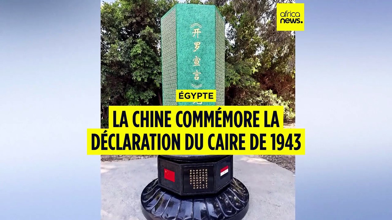 Égypte : la chine érige un monument pour les 83 ans de la '' Déclaration du Caire''