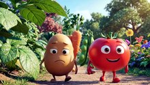 Aloo aur Tamatar ki Kahani 🥔🍅 | Dosti aur Mehnat ki Jeet | Emotional Story