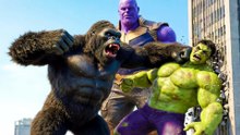 HULK vs KING KONG vs THANOS 💥 Ultimate Triple Battle 😱 Epic Superhero Showdown HD