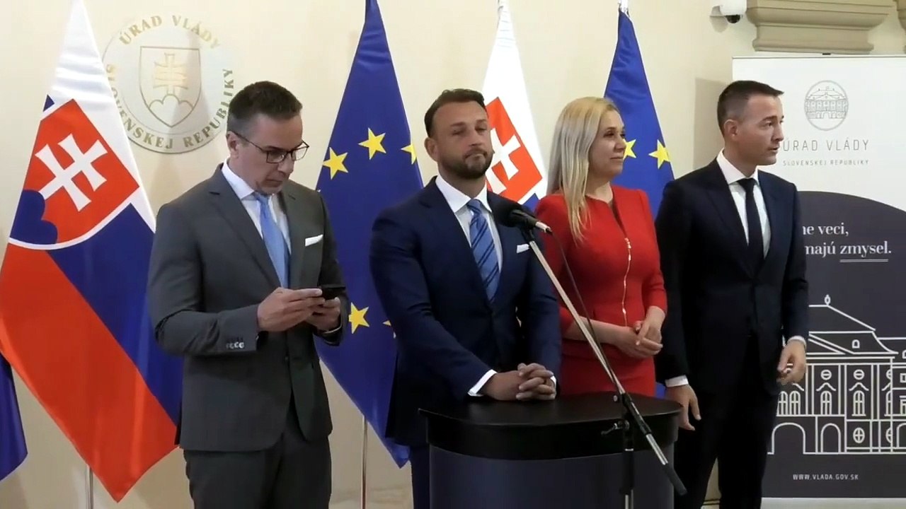 ZÁZNAM: TK po rokovaní vlády SR-K. Šaško, T. Drucker, E. Tomáš