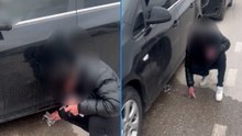 Sigara izmaritlerini yere atan sürücüye zabıta müdahalesi: İzmaritleri toplatıp ceza yazdı