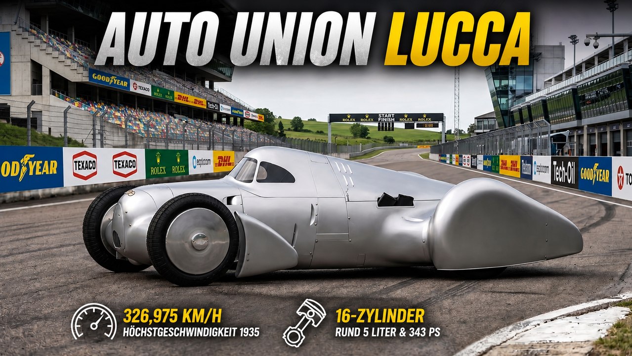 Auto Union Lucca erreichte schon 1935 unglaubliche 326 km/h