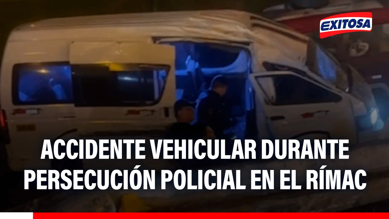 Rímac: Delincuentes protagonizan trágico accidente de tránsito durante persecución policial