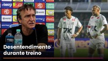 'Ninguém está certo': Cuca se queixa de briga entre Neymar e Robinho Jr.