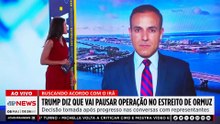Trump diz que vai pausar operação no Estreito de Ormuz; Mehero e Motta comentam