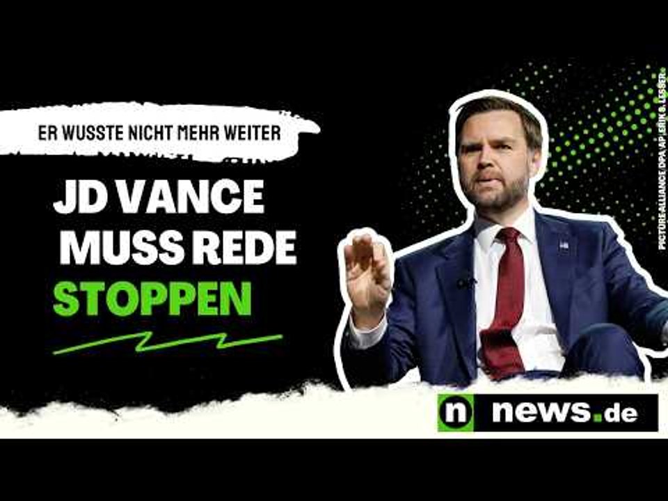 Er wusste nicht mehr weiter - Trump-Vize muss Rede stoppen