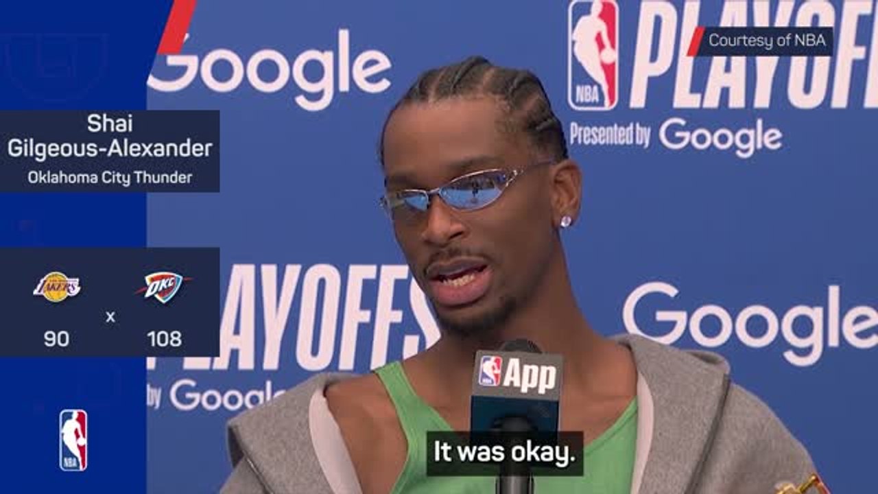 SGA fails to make 20 points, but OKC overcome Lakers in Game 1