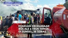Detik-Detik Evakuasi Kecelakaan Bus ALS vs Truk Tangki, 16 Korban Tewas