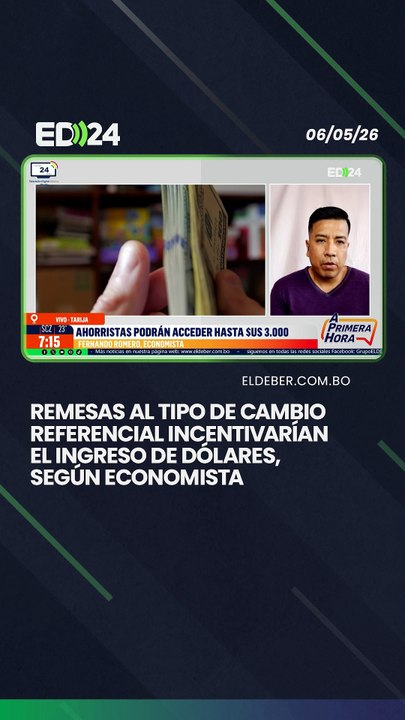 Remesas al tipo de cambio referencial incentiva...