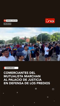 COMERCIANTES DEL MUTUALISTA MARCHAN AL PALACIO DE JUSTICIA EN DEFENSA DE LOS PREDIOS