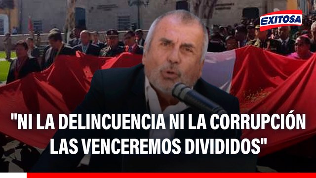 Nicolás Lúcar: Ni la delincuencia ni la corrupción la vamos a vencer divididos