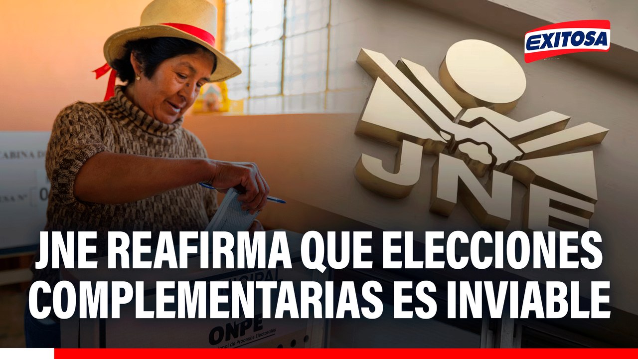 JNE reafirma que elecciones complementarias es inviable