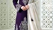 Purple Embroidered 3-Piece Lawn Suit for Eid & Weddings #dress #lawnsuits