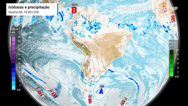 Quarta-feira, 6 de Maio: Ar polar está mais forte e frio será mais intenso, atingindo 4 regiões nos próximos dias