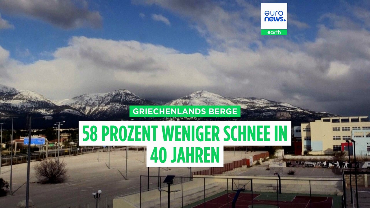 Griechenlands Berge in der Krise: 58 Prozent weniger Schnee in 40 Jahren