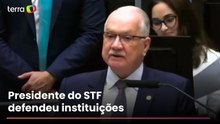 ‘Parlamento e Judiciário não se enfrentam’, diz Edson Fachin em evento na Câmara