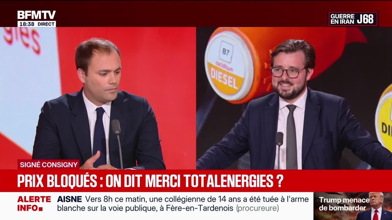 SIGNÉ CONSIGNY - Carburants : faut-il tordre le bras à Total - 06/05