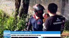 Ação focada em motociclistas marca mais uma etapa do Maio Amarelo em Cascavel