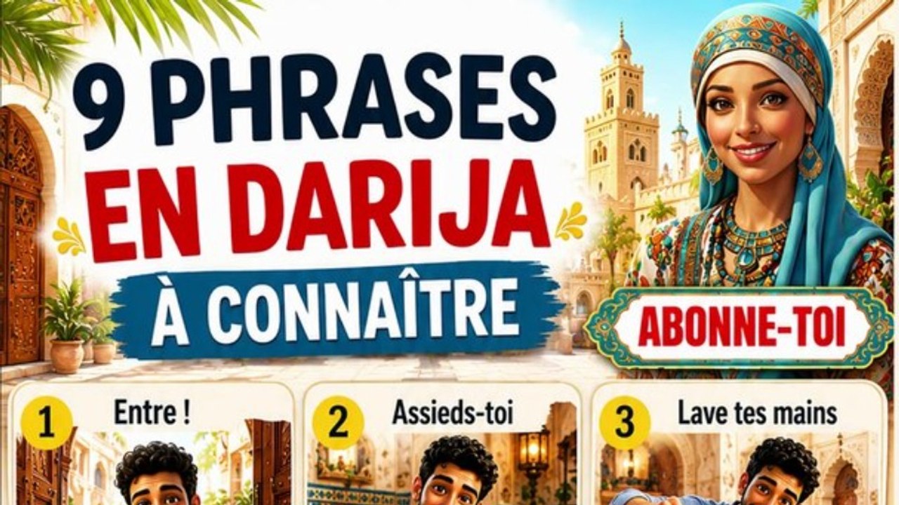 9 Phrases Essentielles en Darija Marocain 🇲🇦
