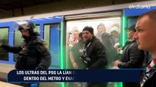 Los ultras del PSG la lían en Múnich: encienden bengalas dentro del metro y evacuan a miles de aficionados