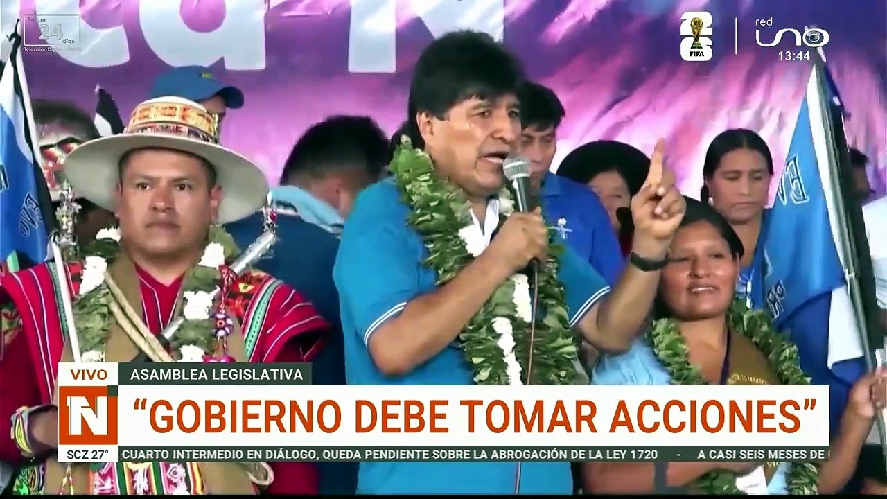 Evo debe presentarse a audiencia convocada para este lunes
