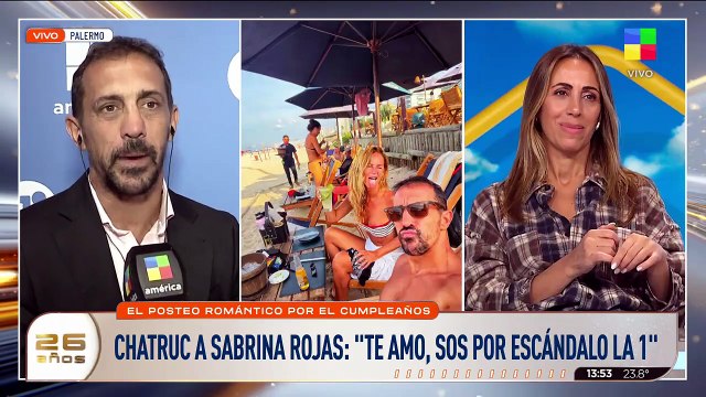 José Chatruc reveló cuándo comenzó a salir con Sabrina Rojas y cómo se dio el primer te amo