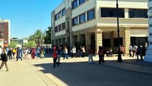 Evacuación de edificios públicos como parte del Simulacro Nacional