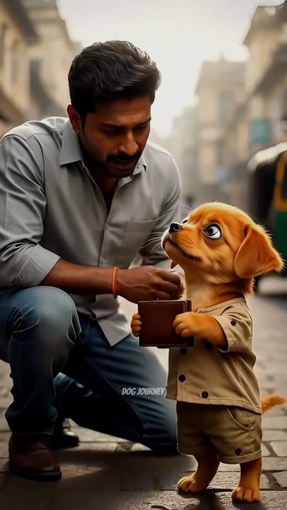 This poor puppy 🐕 had nothing… But still helped everyone 😲😭